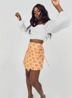 Princess Polly Alani Mini Skirt Orange