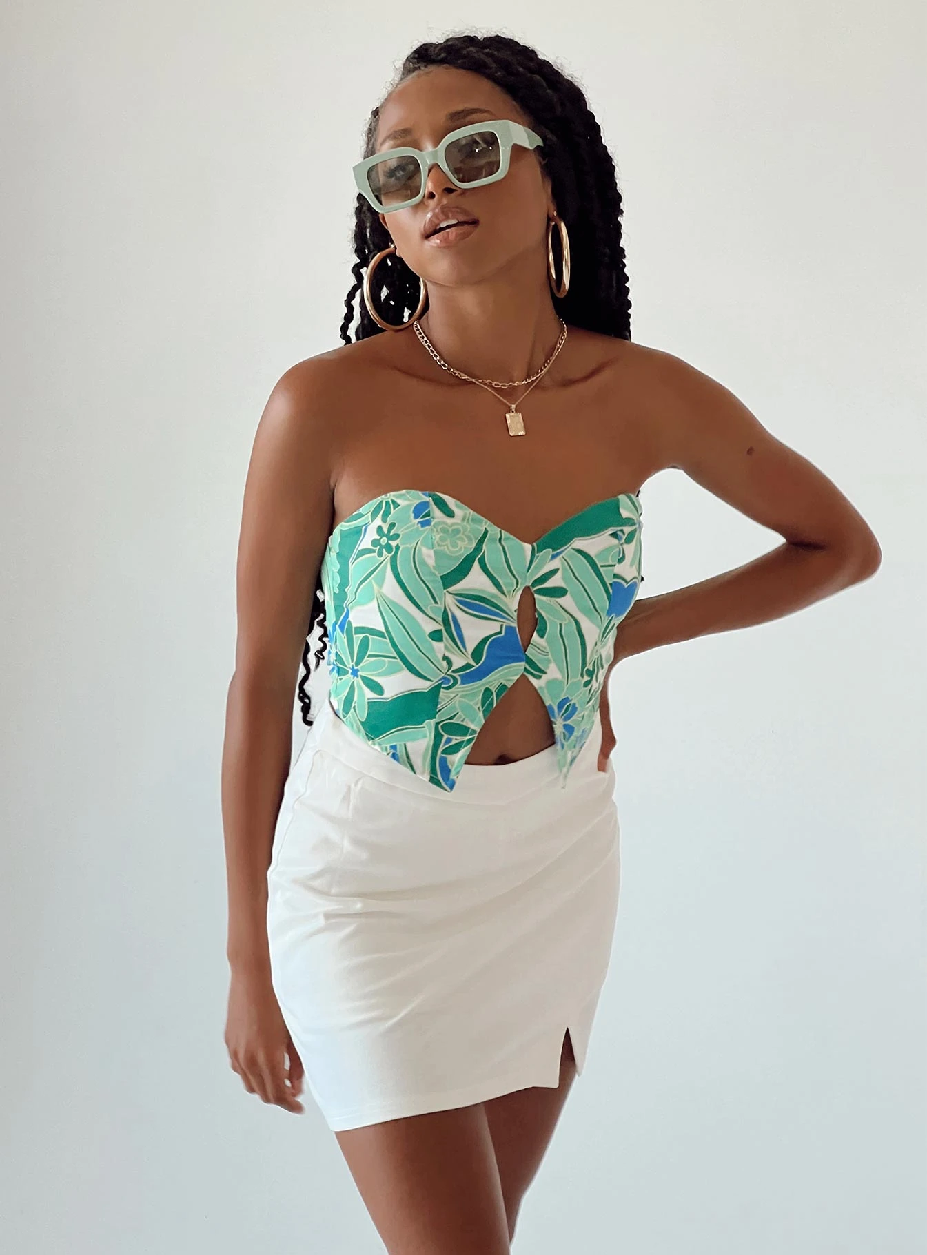 Princess Polly Ravyn Skort White 1 Princess Polly Ravyn Skort White