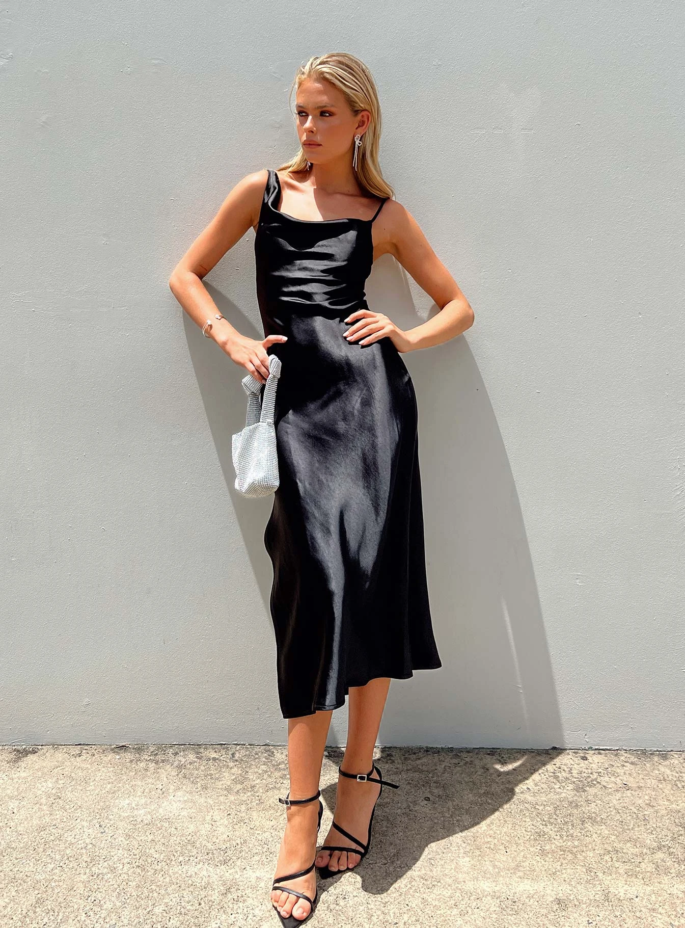 Zamora Midi Dress Black 1 Zamora Midi Dress Black