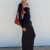 Dorado Long Sleeve Midi Dress Black 9 Dorado Long Sleeve Midi Dress Black -Princess Polly Sales Store 0 modelinfo Tamika us2 8cb08d9e 80bb 4a7e 980b ae18fff9b203
