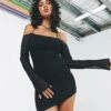 Princess Polly Tisha Off The Shoulder Mini Dress Black 10 Princess Polly Tisha Off The Shoulder Mini Dress Black -Princess Polly Sales Store 0 modelinfo Tamika us2 ba9ba77a cfb5 4975 b8d5 5775fbed7519