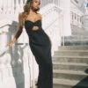Yvonne Strapless Maxi Dress Black -Princess Polly Sales Store 0 modelinfo adison us4 d6d38b17 2761 44af b3bc e27faa643afb