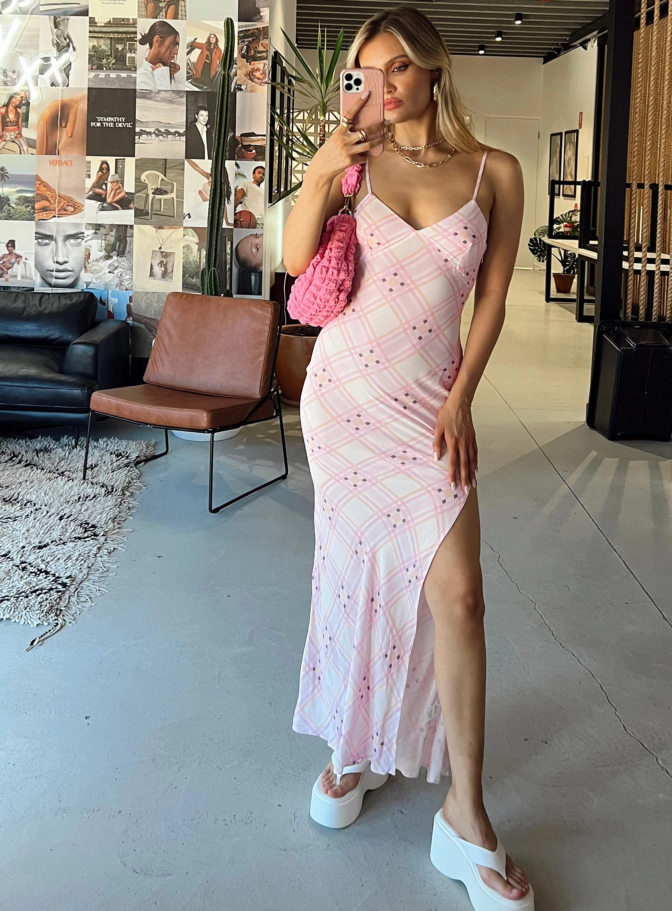 Amity Maxi Dress Pink Multi 1 Amity Maxi Dress Pink Multi