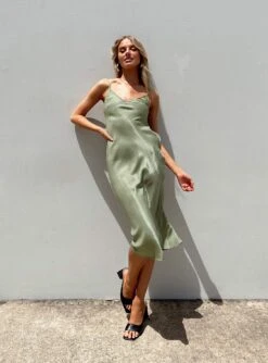 Princess Polly Varese Midi Dress Green