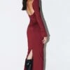 Princess Polly Belfa Long Sleeve Maxi Dress Burgundy -Princess Polly Sales Store 0 modelinfo josephine us2 0cc34e70 b9c9 4af8 8358 7e4f953d539b