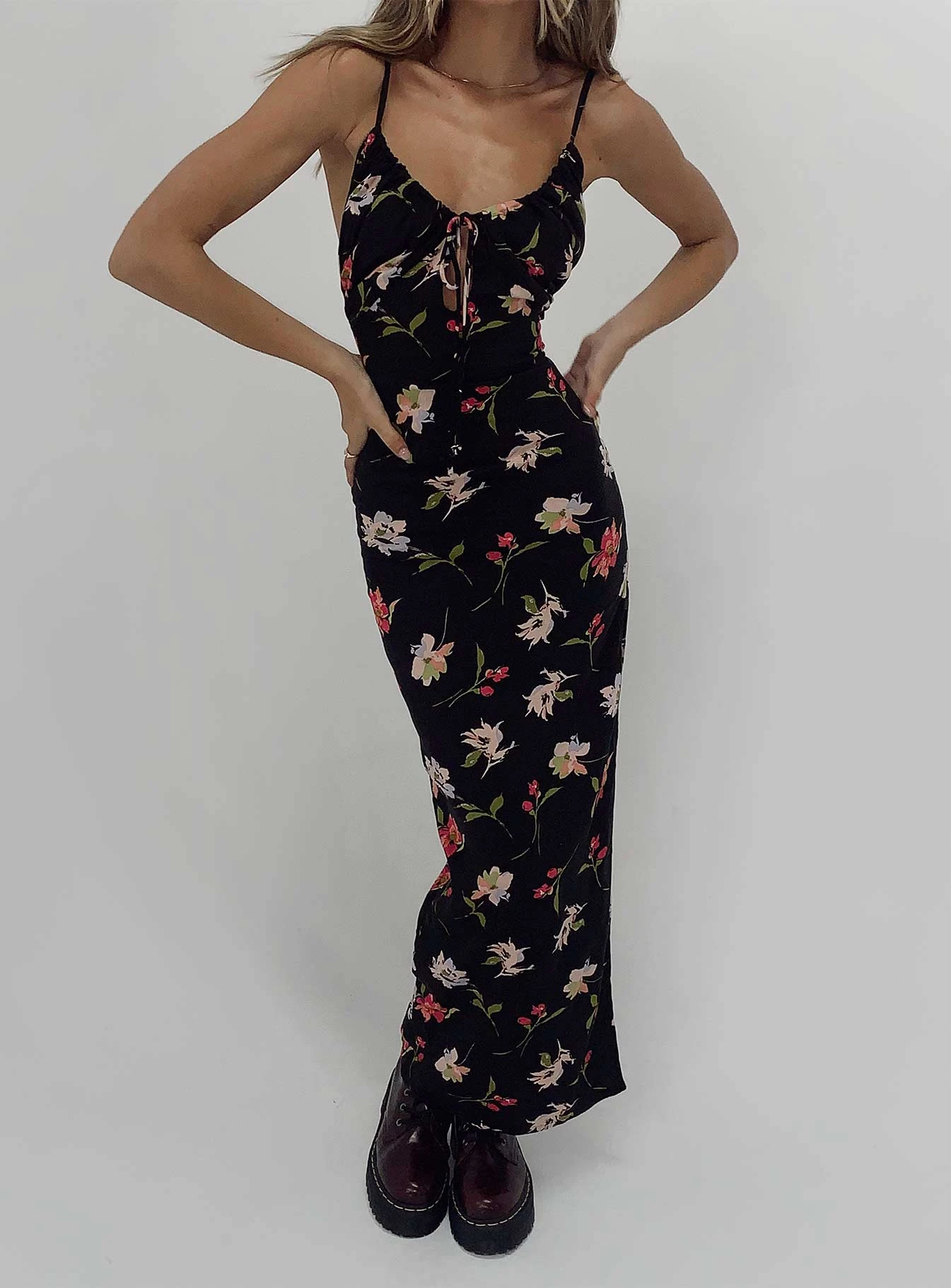 Princess Polly Brailey Maxi Dress Black Multi 6 Princess Polly Brailey Maxi Dress Black Multi - Image 6