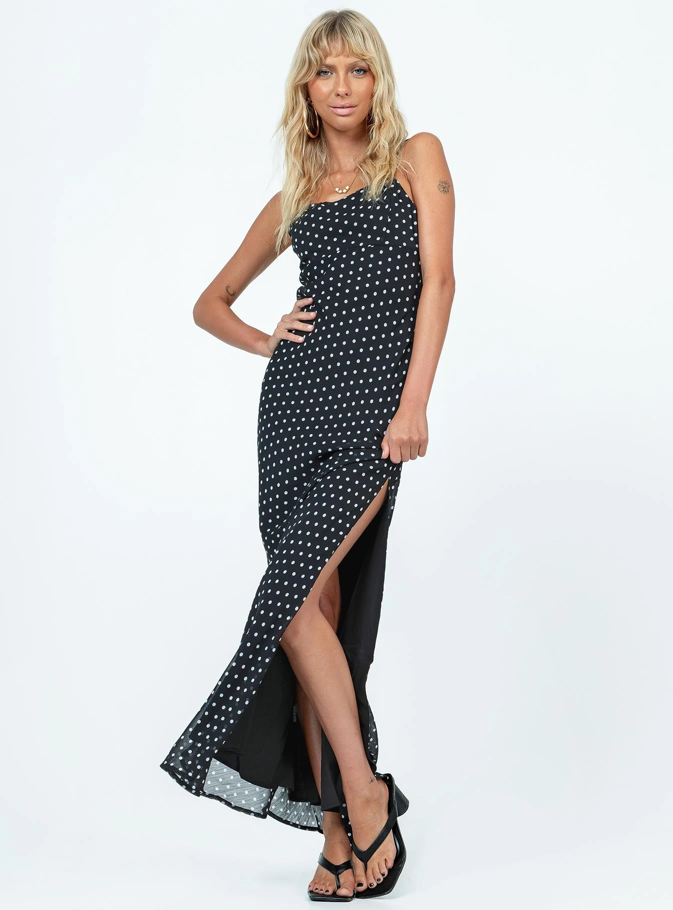 Princess Polly Parnham Maxi Dress Black / White 2 Princess Polly Parnham Maxi Dress Black / White - Image 2
