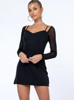 Princess Polly Charla Mini Dress Black