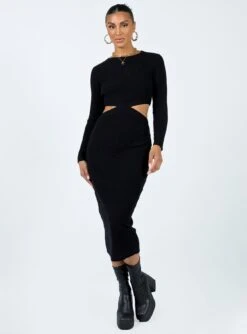 Princess Polly Languara Maxi Dress Black