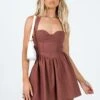 Princess Polly Lyle Mini Dress Brown