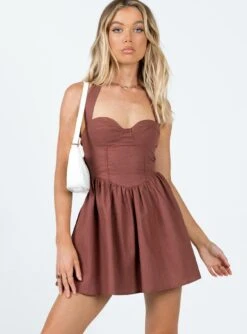 Princess Polly Lyle Mini Dress Brown