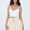 Princess Polly Olivia Mini Skirt Floral -Princess Polly Sales Store 1 modelinfo Izy us2 42d10840 0ba5 44fc 848a b8d789fa22bd