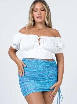 Princess Polly Cinzia Mini Skirt Blue