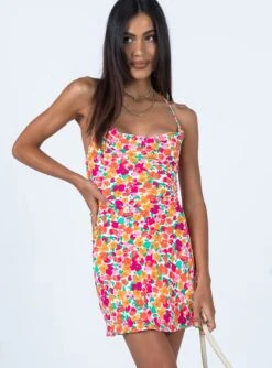Princess Polly Celena Mini Dress Rainbow Floral 8 Princess Polly Celena Mini Dress Rainbow Floral -Princess Polly Sales Store 1 modelinfo Jess US2 cc1878a1 5b1c 4f0a 9865 679bb20b42a8