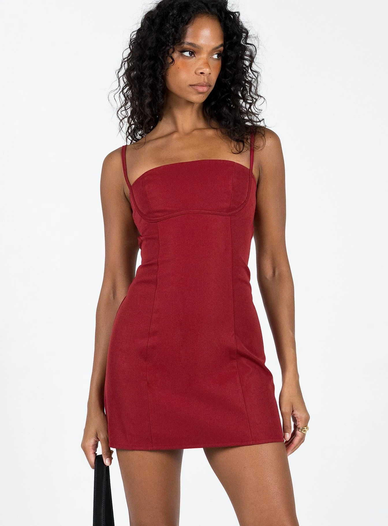 Monza Mini Dress Red 2 Monza Mini Dress Red - Image 2
