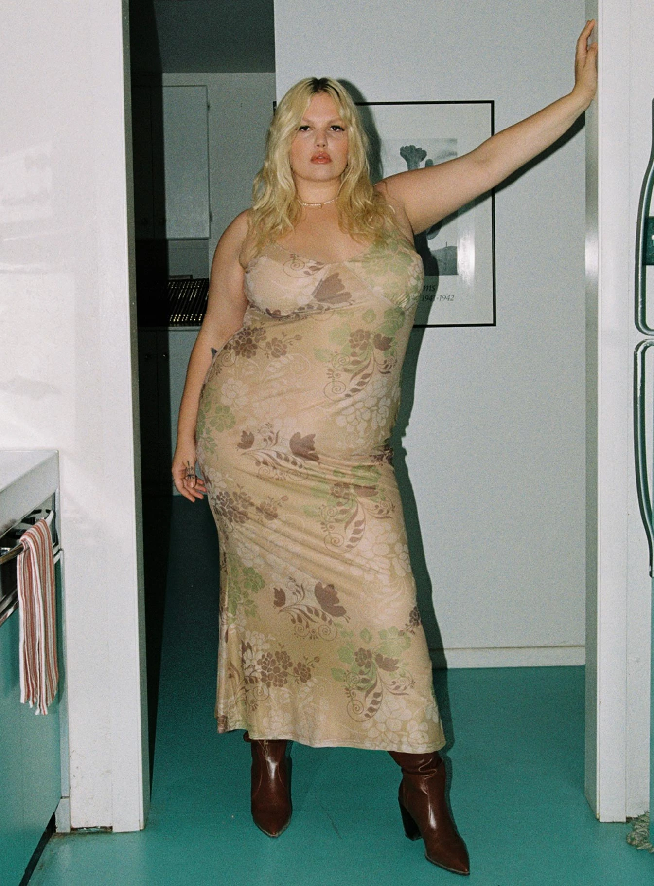 Down For The Ride 90's Slip Maxi Dress Multi Curve 1 Down For The Ride 90's Slip Maxi Dress Multi Curve