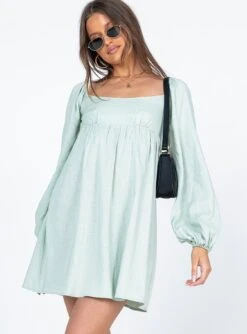 Princess Polly Olivia Mini Dress Sage