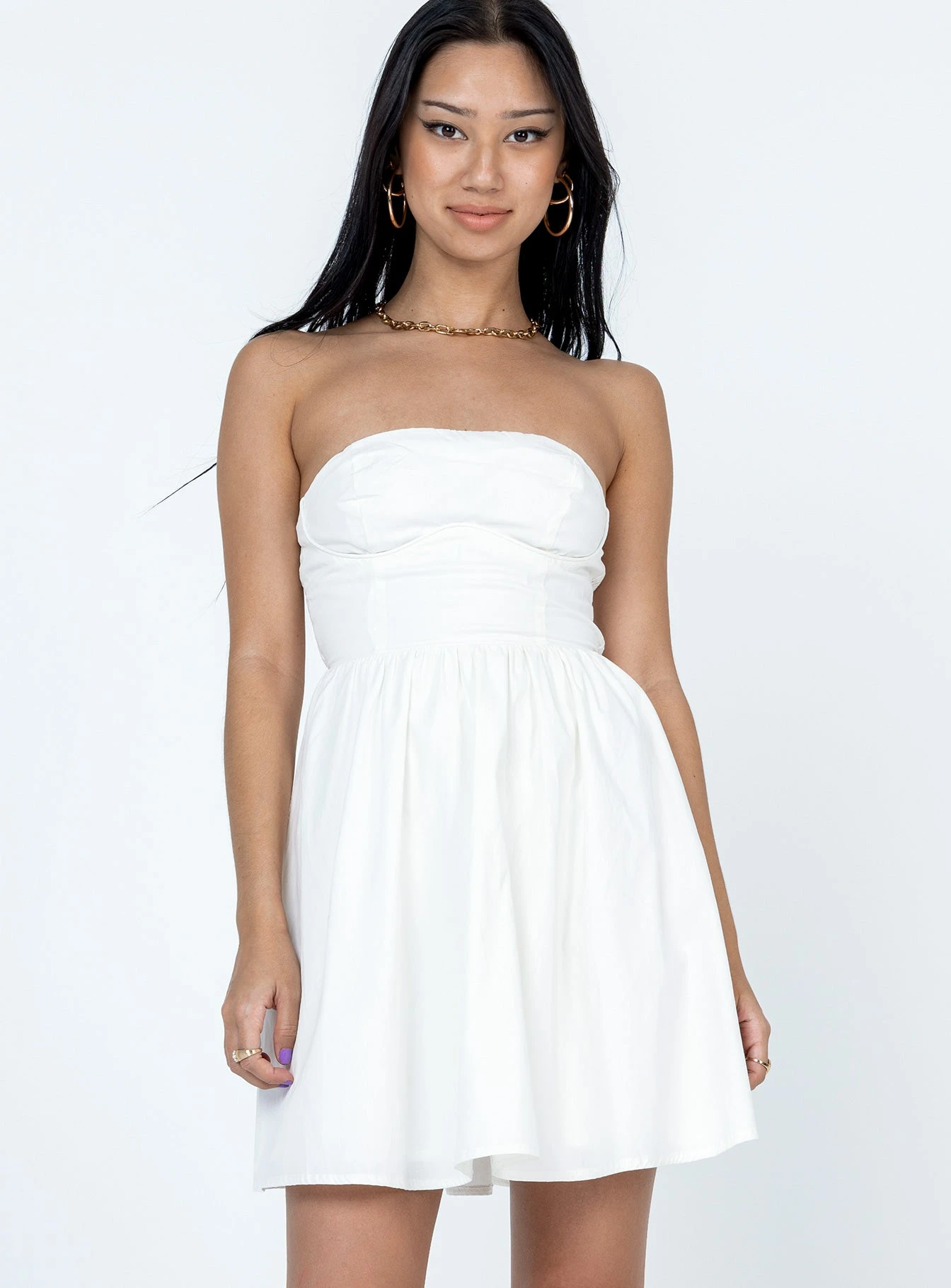 Princess Polly Stellia Mini Dress White 2 Princess Polly Stellia Mini Dress White - Image 2