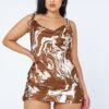 Princess Polly Cherish Mini Dress Brown Swirl -Princess Polly Sales Store 1 modelinfo alicia us10 201acff6 00e5 43b8 bbec 2ac9f234ba26