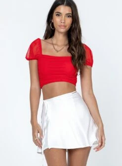 Princess Polly Skylar Mini Skirt White