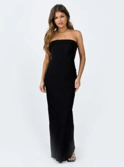 Princess Polly Lana Maxi Dress Black