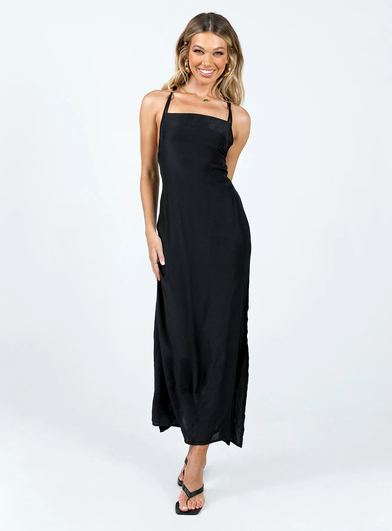 Princess Polly Centomo Maxi Dress Black 1 Princess Polly Centomo Maxi Dress Black