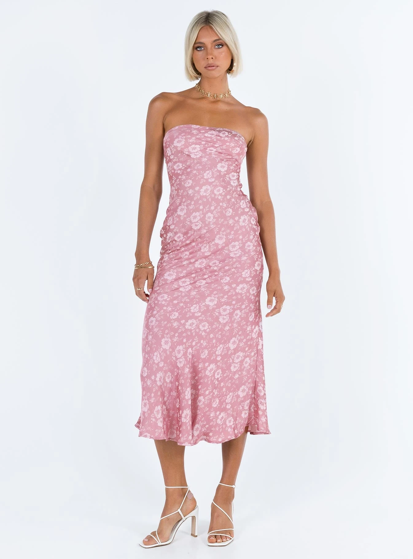 Princess Polly Salvin Strapless Maxi Dress Pink 2 Princess Polly Salvin Strapless Maxi Dress Pink - Image 2