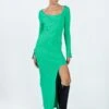 Princess Polly Herald Long Sleeve Midi Dress Sage -Princess Polly Sales Store 1 modelinfo kiana us2 3be92360 fa6b 402a 8094 3802f6ff2673