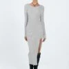 Fitro Long Sleeve Maxi Dress Grey -Princess Polly Sales Store 1 modelinfo kiana us2 5a1ae782 68b3 4c6b 915a 176770cdbf99