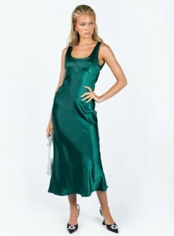 Princess Polly Girls Club Midi Dress Emerald