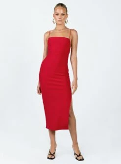 Princess Polly Anito Midi Dress Red