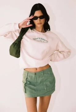 Princess Polly Leni Cargo Mini Skirt Khaki -Princess Polly Sales Store 1 modelinfo maria us4 4a5f3a84 aabb 4881 a6b0 a3903ee58607