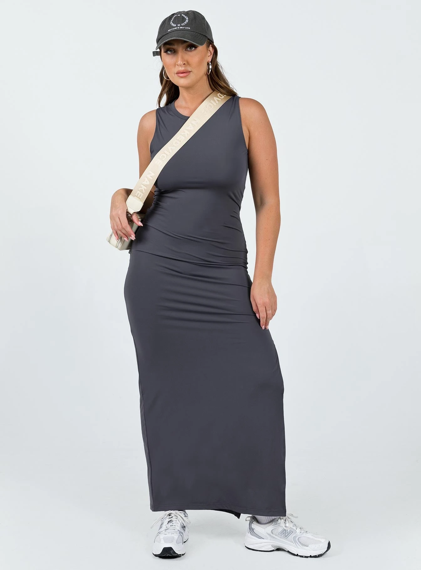 Bena Maxi Dress Slate 2 Bena Maxi Dress Slate - Image 2