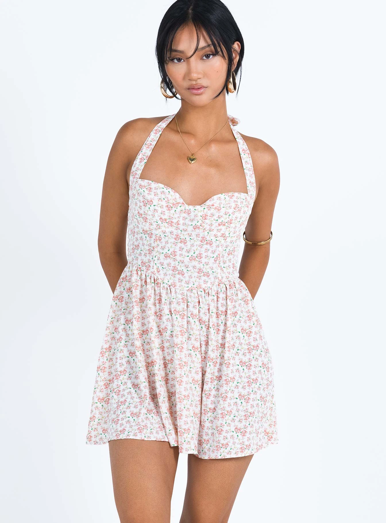Princess Polly Lyle Mini Dress Pink Floral 2 Princess Polly Lyle Mini Dress Pink Floral - Image 2