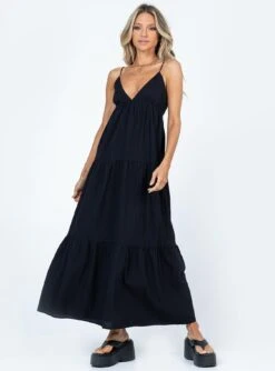 Princess Polly Chelsea Maxi Dress Black