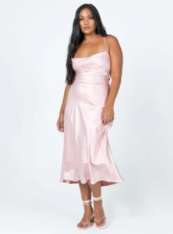 Princess Polly Celena Midi Dress Pink