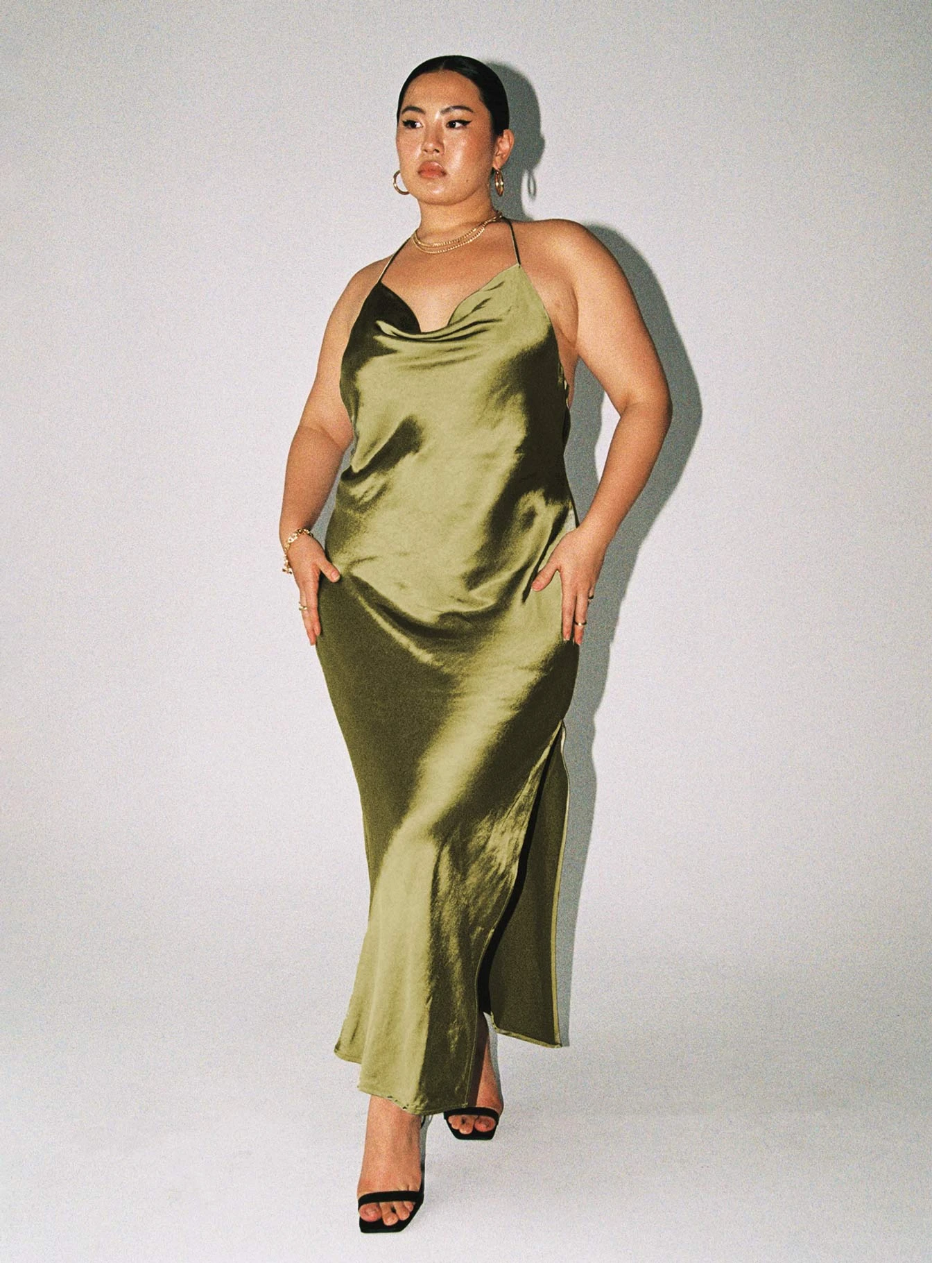 Alissa Maxi Dress Green Curve 1 Alissa Maxi Dress Green Curve