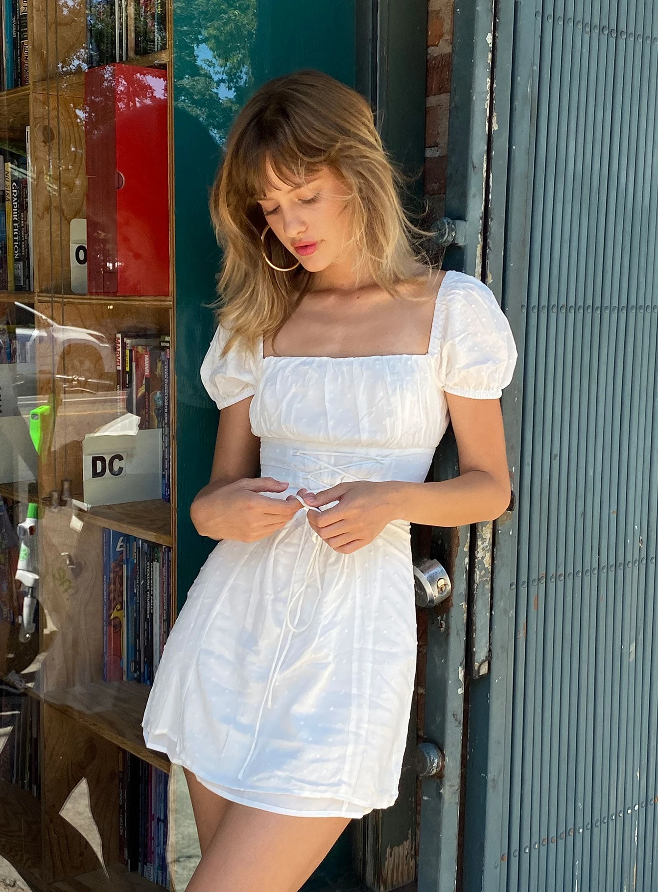 Princess Polly Fauci Mini Dress White 1 Princess Polly Fauci Mini Dress White