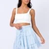 Princess Polly Meltem Mini Skirt Blue -Princess Polly Sales Store 1 157 13