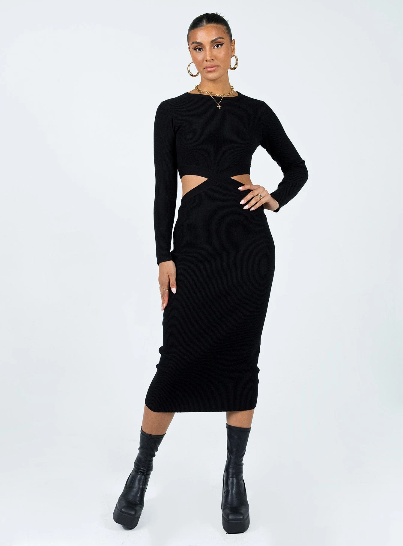 Princess Polly Languara Maxi Dress Black 2 Princess Polly Languara Maxi Dress Black - Image 2