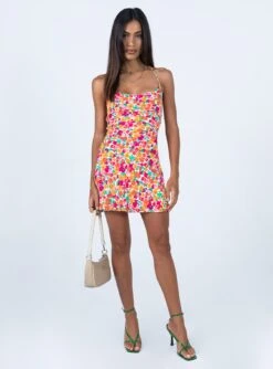 Princess Polly Celena Mini Dress Rainbow Floral 9 Princess Polly Celena Mini Dress Rainbow Floral -Princess Polly Sales Store 2 modelinfo Jess US2 f02daf53 85aa 47ed bf7b 26b8ea13c0fd