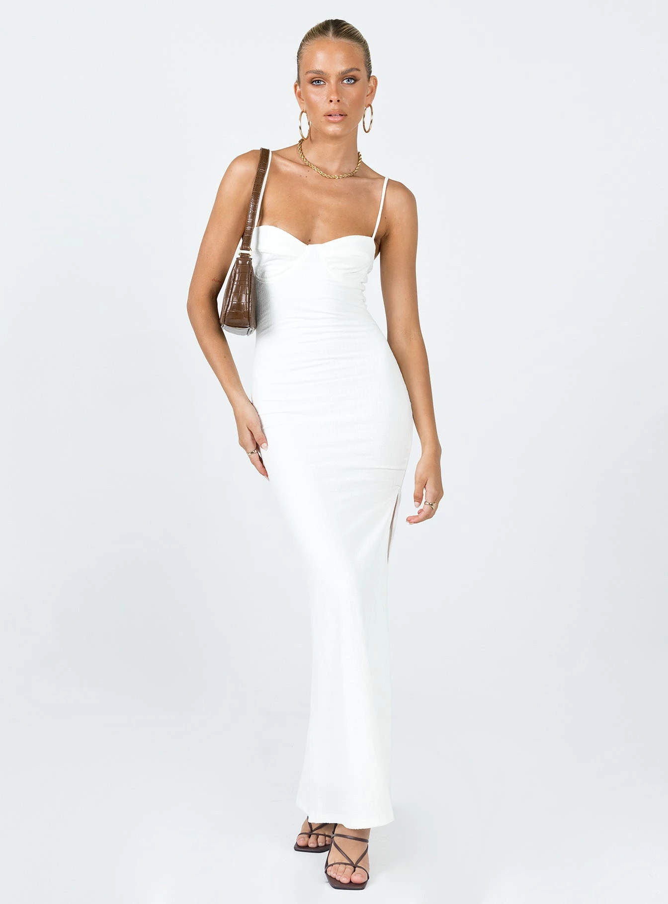 Princess Polly Belladonna Maxi Dress White 3 Princess Polly Belladonna Maxi Dress White - Image 3