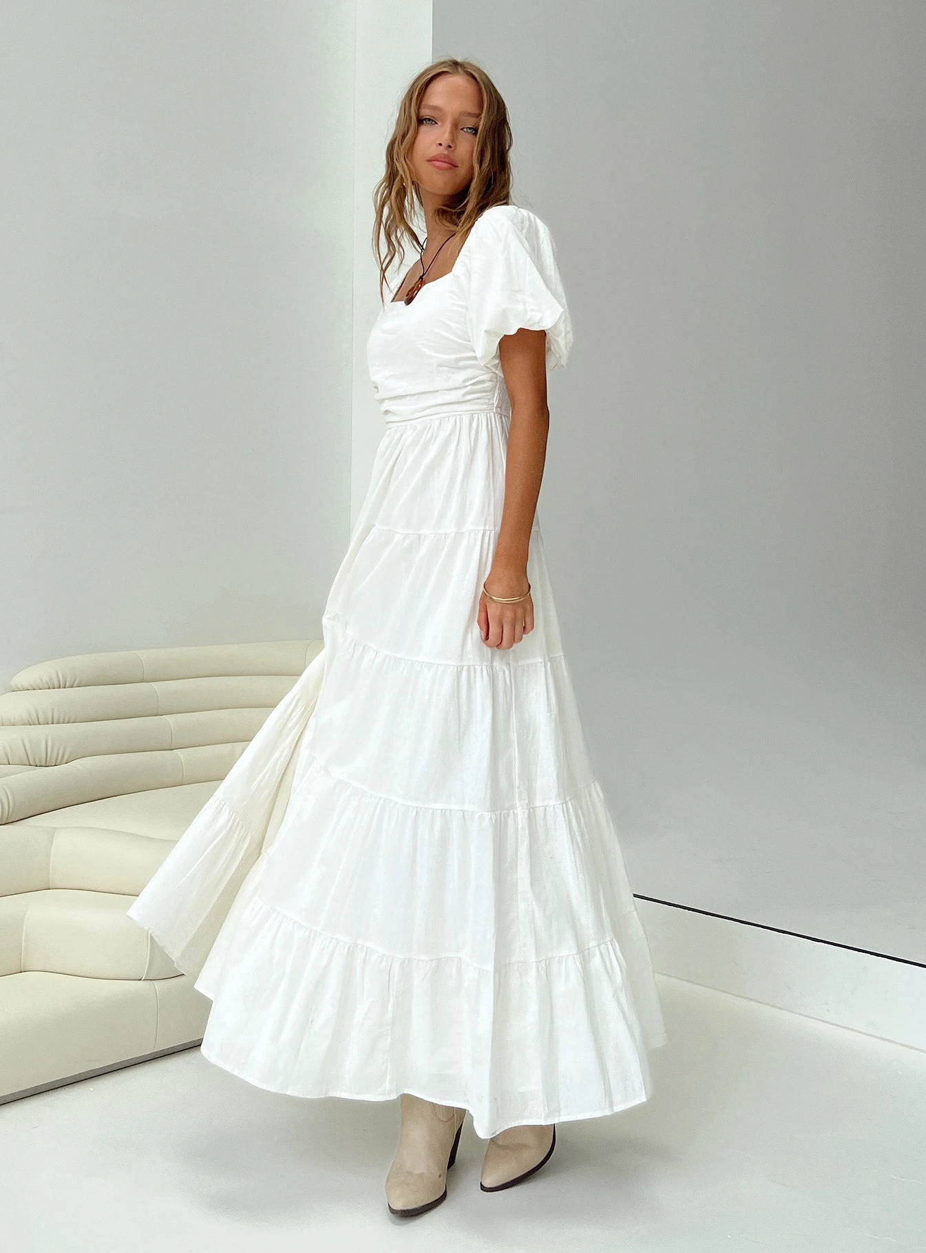 Princess Polly Garrity Maxi Dress White 2 Princess Polly Garrity Maxi Dress White - Image 2
