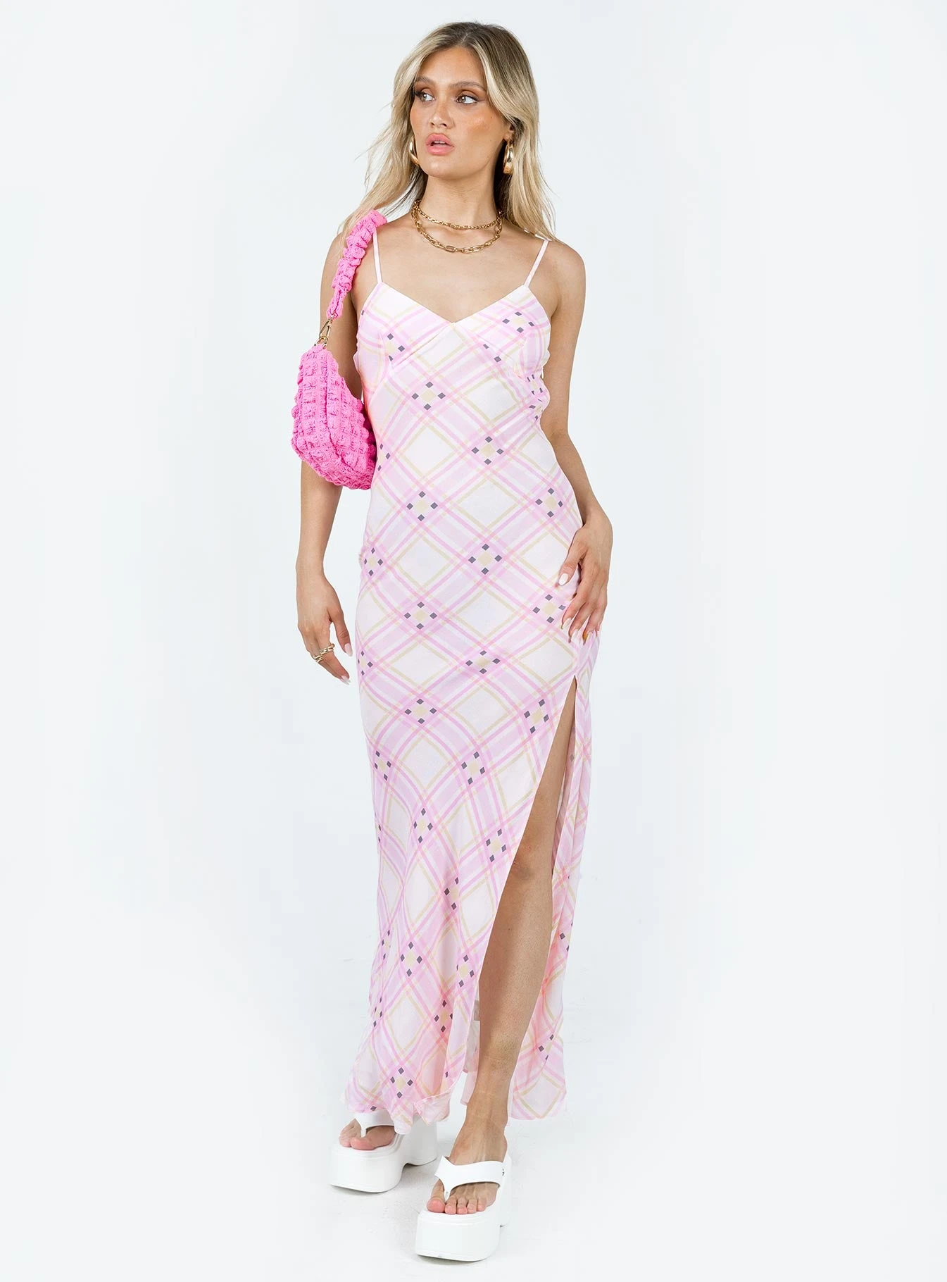 Amity Maxi Dress Pink Multi 3 Amity Maxi Dress Pink Multi - Image 3