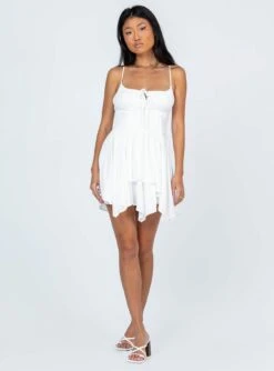 Barrett Mini Dress White 8 Barrett Mini Dress White -Princess Polly Sales Store 2 modelinfo christina us4 7f4d73bb 95b0 4d03 8349 fc2985b51b4e