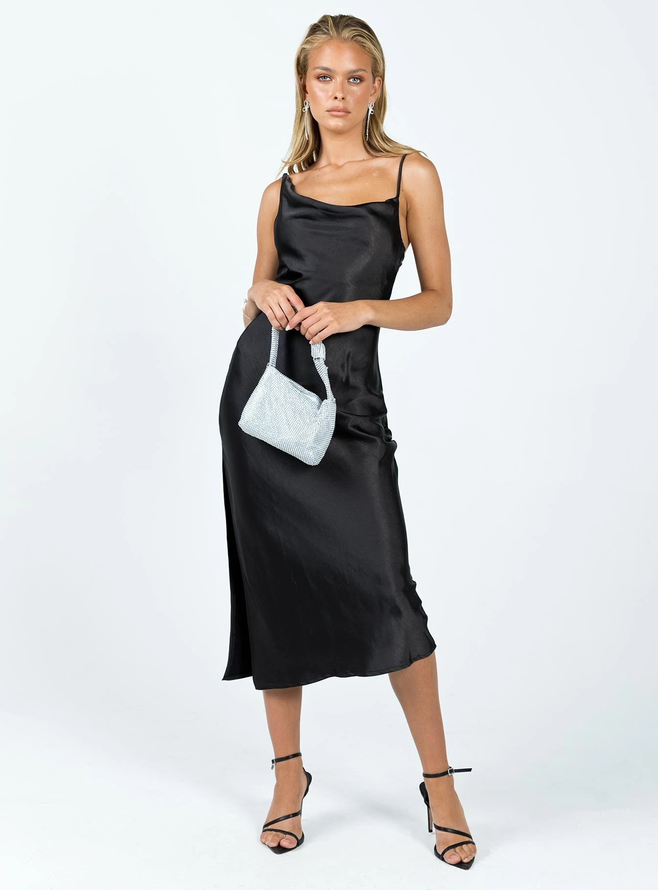 Zamora Midi Dress Black 3 Zamora Midi Dress Black - Image 3