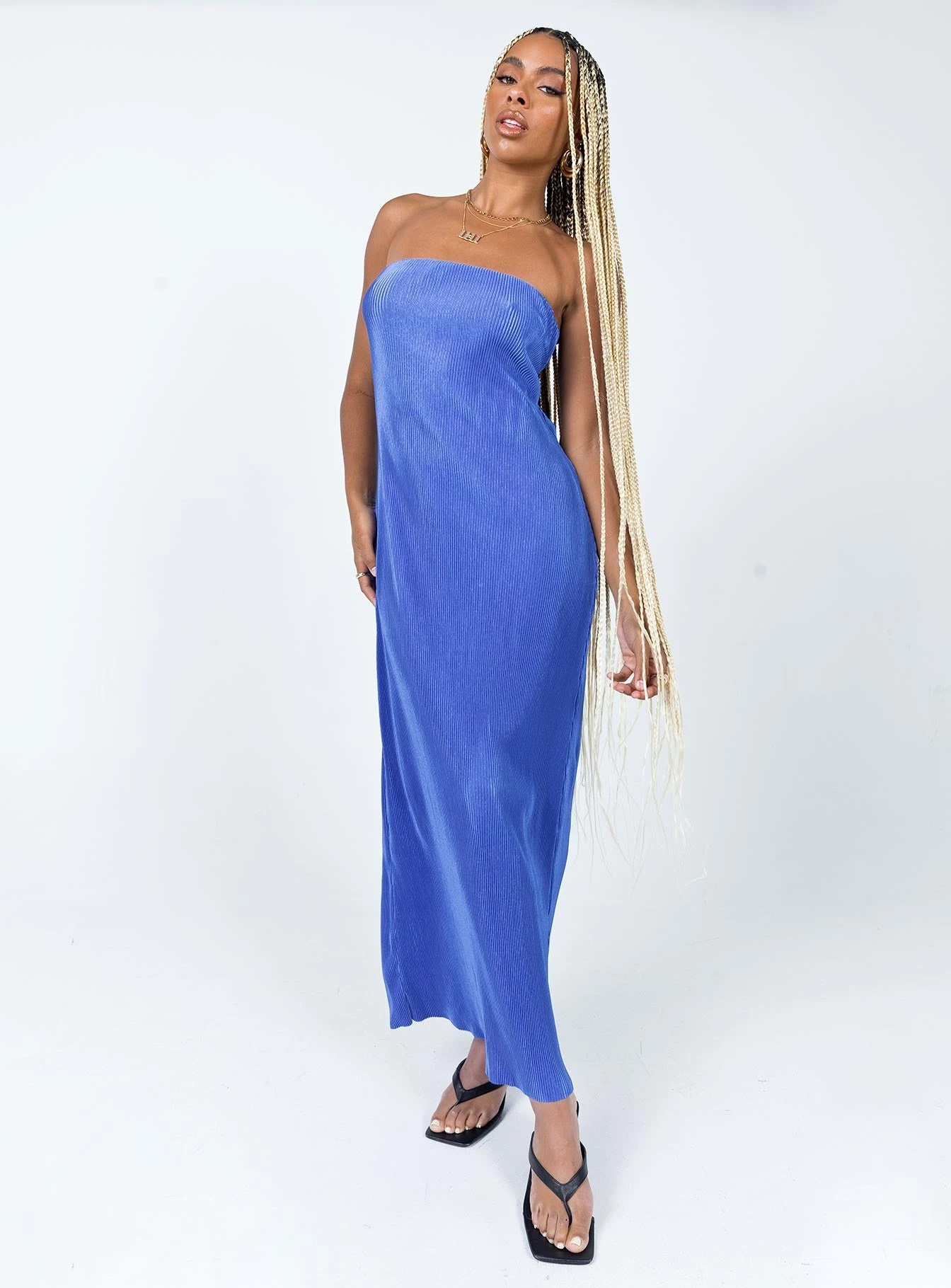 Princess Polly Lenney Maxi Dress Blue 3 Princess Polly Lenney Maxi Dress Blue - Image 3