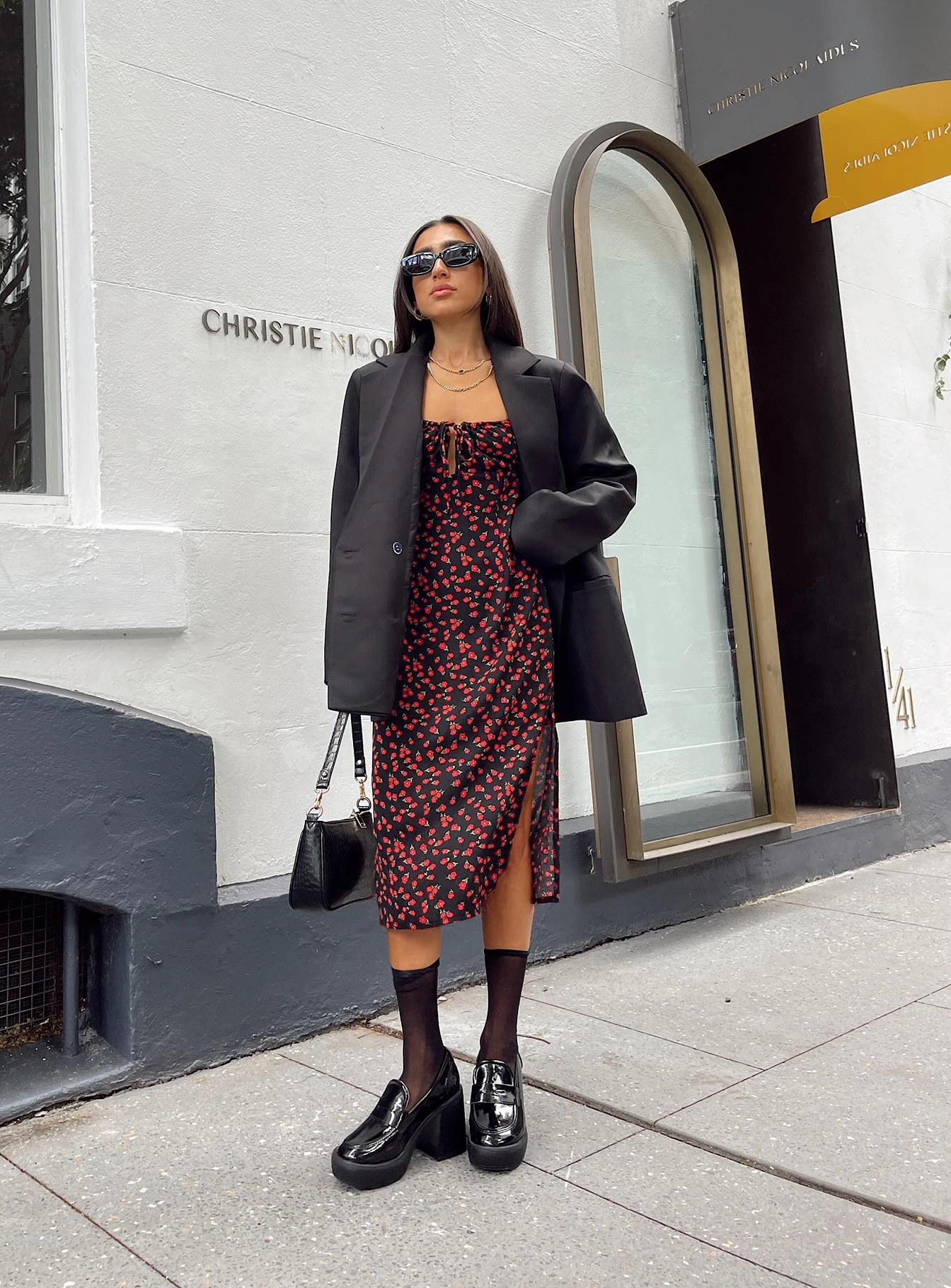 Princess Polly Noda Midi Dress Black/Red 11 Princess Polly Noda Midi Dress Black/Red - Image 11