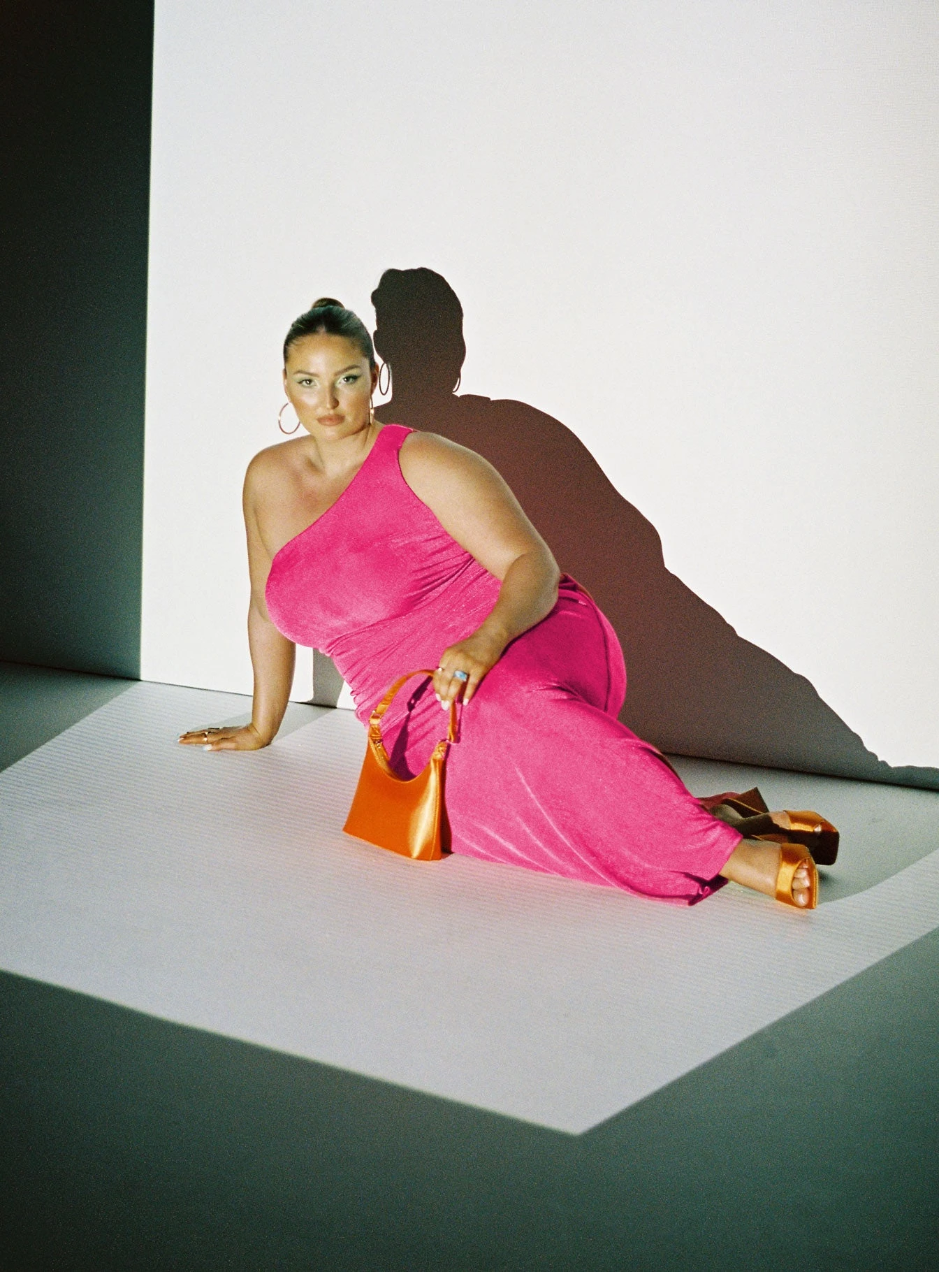 Aligned Maxi Dress Pink Curve 2 Aligned Maxi Dress Pink Curve - Image 2