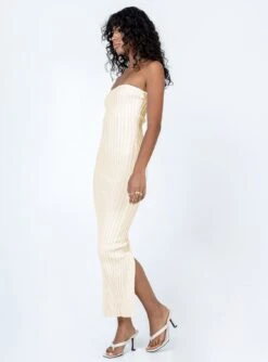 Kalla Midi Dress Beige -Princess Polly Sales Store 3 modelinfo Ariel us2 c52d6e10 266e 4a62 980c 58f66cba0b9a